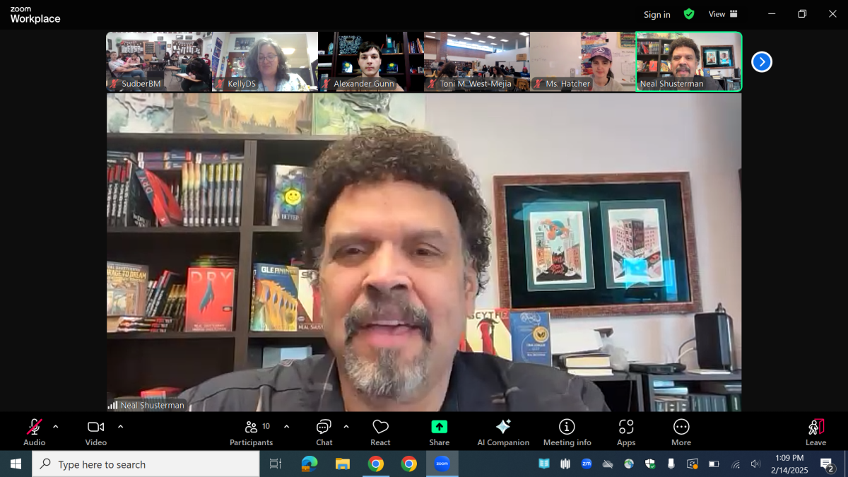 Neal Shusterman Speaking with WSHS Students and Staff on Zoom