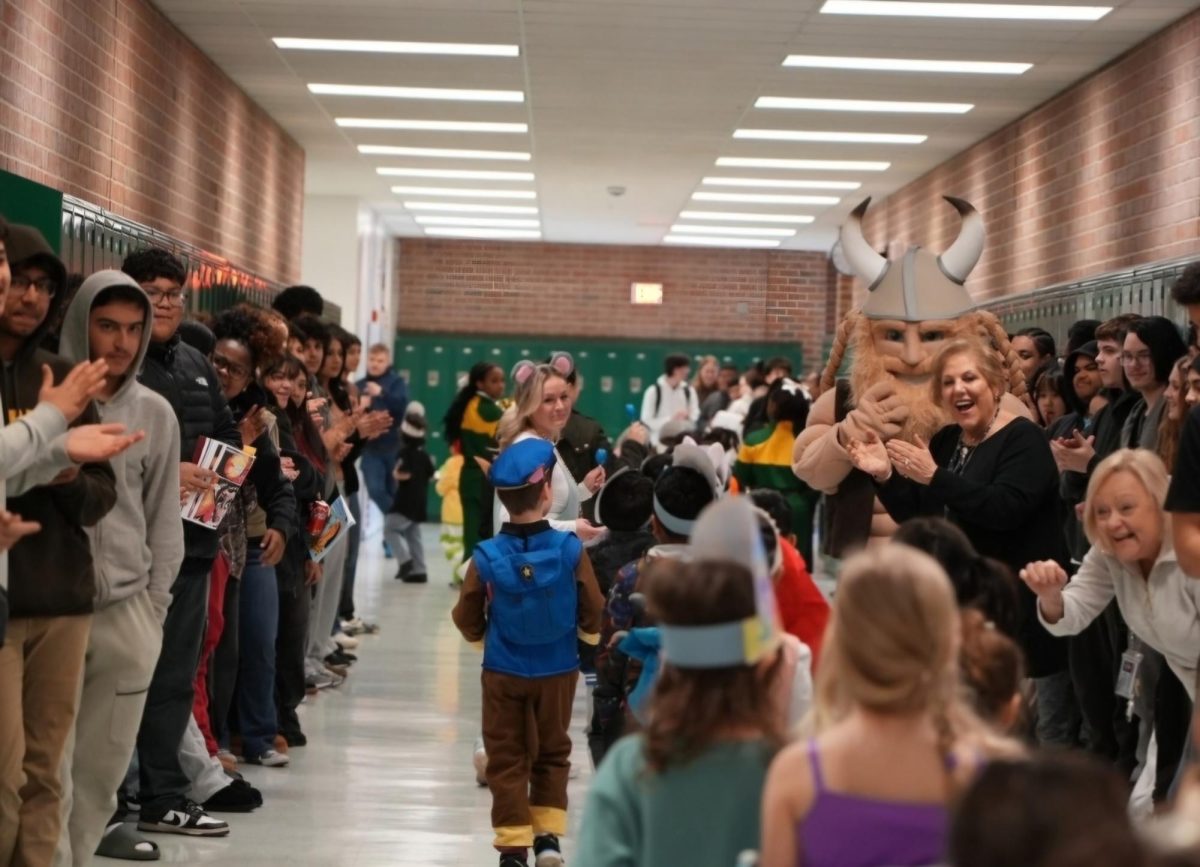 Old Bridge Parade into Woodbridge Senior High School (Credit: PWCS News Instagram)